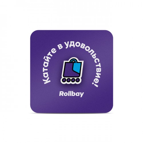 Значок (пин) логотип Rollbay в магазине Rollbay.ru