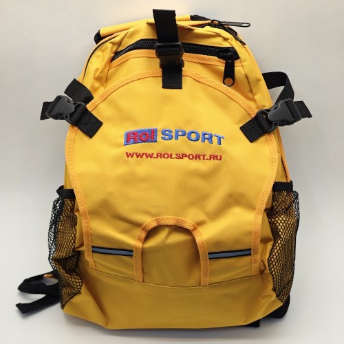 Рюкзак для роликов RolSport маленький желтый в магазине Rollbay.ru