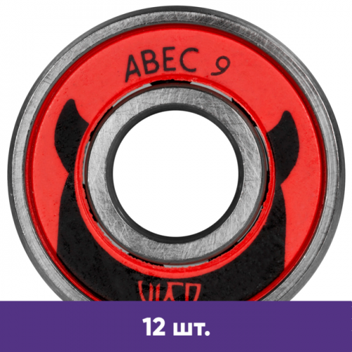 Подшипники для роликов Powerslide Wicked ABEC-9 (12 шт) в магазине Rollbay.ru