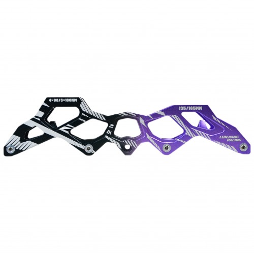Рамы для роликов Urban Gear LJ черно-фиолетовые 4x90/3x100mm в магазине Rollbay.ru