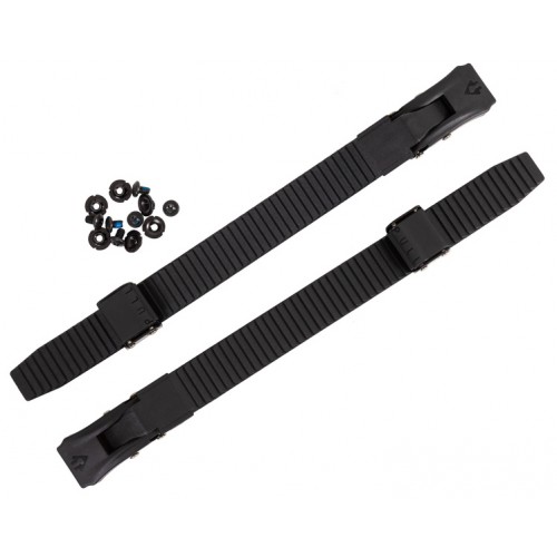 Набор стреп + бакля для роликов Kizer Clipper чёрный - 18 см, пара в магазине Rollbay.ru