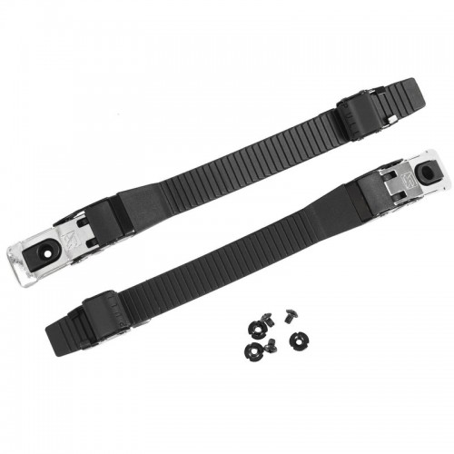 Набор стреп + бакля для роликов Kizer Supreme Buckle Set Silver - 20 см в магазине Rollbay.ru
