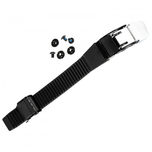 Набор Верхний стреп + бакля для роликов Powerslide Black/Silver 18cm в магазине Rollbay.ru