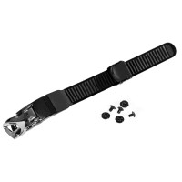 Набор Верхний стреп + бакля белые для роликов Powerslide Prime Alu Buckle Silver 18cm