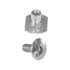 Болт кафа с гайкой Powerslide Next серебро Болт кафа с гайкой Powerslide Next серебро