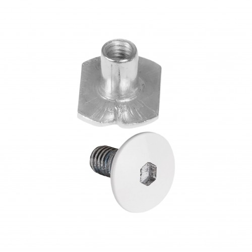 Болт кафа с гайкой Powerslide Next белый фото Болт кафа с гайкой Powerslide Next белый в магазине Rollbay.ru