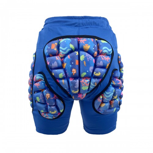Защитные шорты для роликов детские голубые в магазине Rollbay.ru