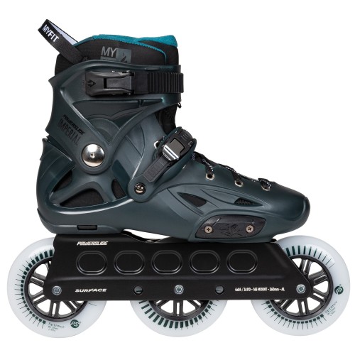 Ролики Powerslide Imperial Darkteal 110 в магазине Rollbay.ru