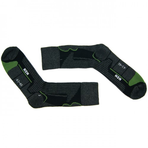 Носки для катания на роликах CoolMax HSN серо-зеленые в магазине Rollbay.ru