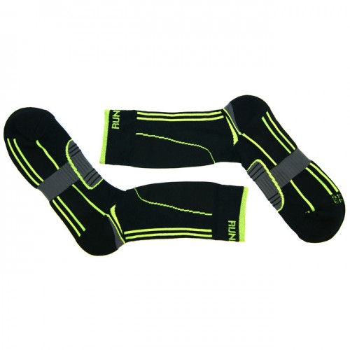 Носки для катания на роликах Running черно-зеленые в магазине Rollbay.ru