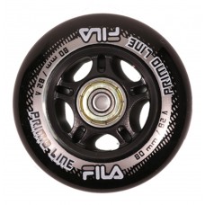Колеса для роликов Fila 80mm/82A Колеса/Втулки 6мм/Подшипники. Набор