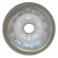 Колесо для роликов Nova Glitter светящееся 100mm/85A белое