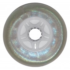 Колесо для роликов Nova Glitter светящееся 100mm/85A белое