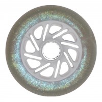 Колесо для роликов Nova Glitter светящееся 110mm/85A белое