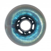 Колесо для роликов Nova Glitter 80mm/85A голубое