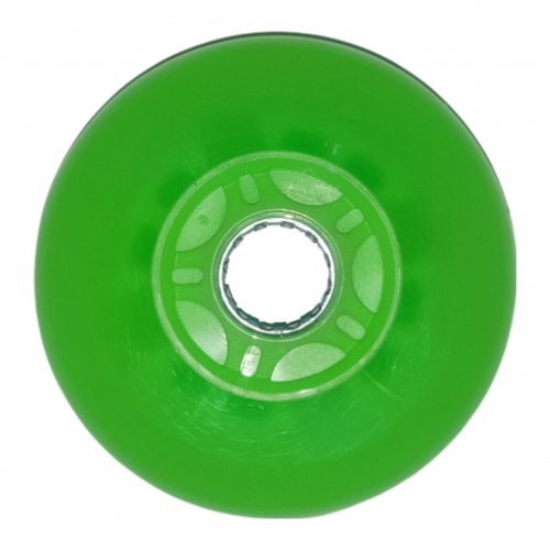 Колесо для роликов Nova светящееся 90mm/85A зеленое с фосфором в магазине Rollbay.ru