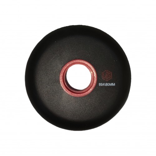 Колесо для роликов LBS 76-80mm/95A черное в магазине Rollbay.ru