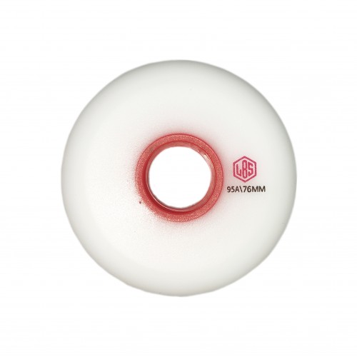 Колесо для роликов LBS 76-80mm/95A белое в магазине Rollbay.ru