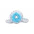 Колесо для роликов светящееся Flying Eagle LazerWheelz Ultra+Spark 72-80mm/88A голубое 3 в магазине Rollbay.ru