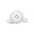 Колесо для роликов светящееся Flying Eagle LazerWheelz Ultra+Spark 72-80mm/88A белое 3 в магазине Rollbay.ru