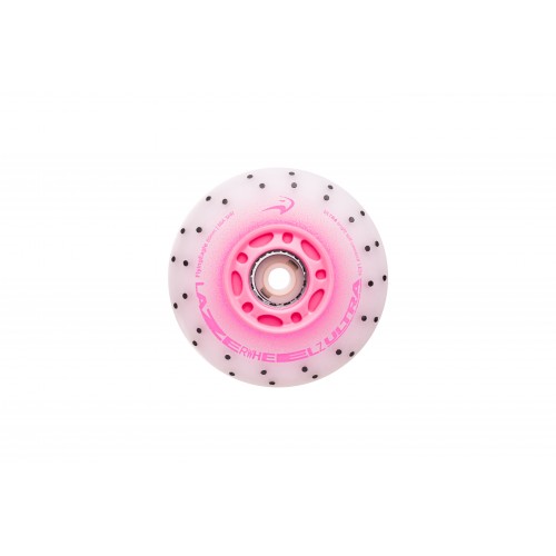 Колесо для роликов светящееся Flying Eagle LazerWheelz Ultra+Spark 72-80mm/88A розовое в магазине Rollbay.ru