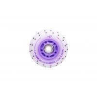 Колесо для роликов светящееся Flying Eagle LazerWheelz Ultra+Spark 72-80mm/88A фиолетовое