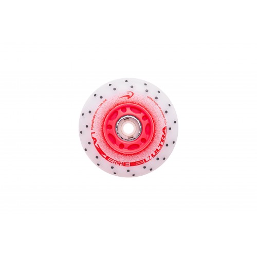 Колесо для роликов светящееся Flying Eagle LazerWheelz Ultra+Spark 72-80mm/88A красное в магазине Rollbay.ru