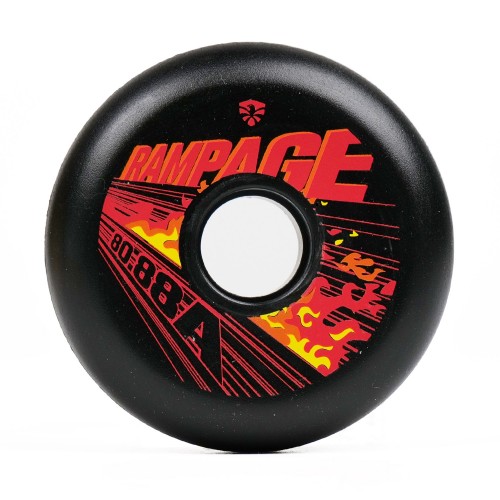 Колеса для роликов Flying Eagle Rampage 76-80mm/88A черные, 4-pack в магазине Rollbay.ru