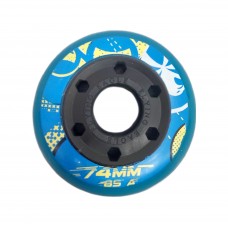 Колесо для детских роликов Flying Eagle S6S 62-74mm/85A синее 2024