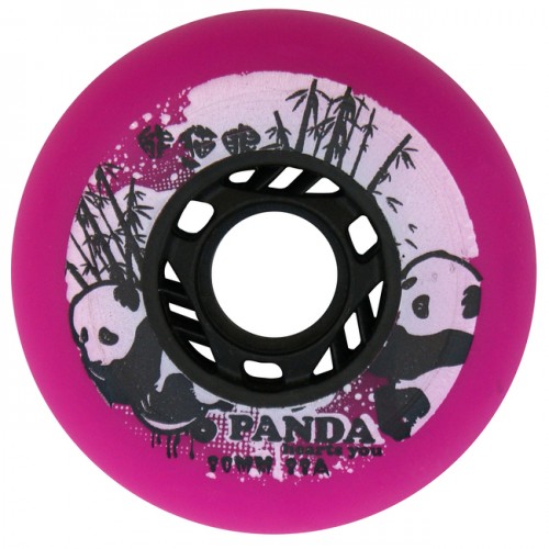 Колесо для роликовых коньков Panda 80mm/88A. Розовый в магазине Rollbay.ru