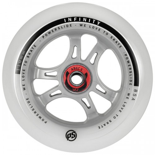 Колеса для роликов Powerslide Infinity 110mm/85A Колеса/Подшипники/Втулки набор 3-pack в магазине Rollbay.ru