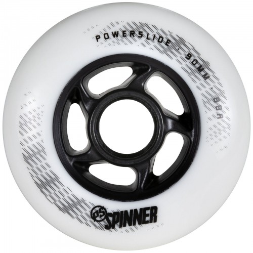 Колеса для роликов Powerslide Spinner 90mm/88A белые, 4-pack в магазине Rollbay.ru