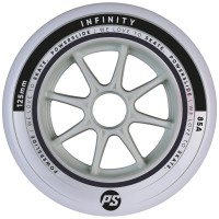 Колеса для роликов Powerslide Infinity Grey 125mm/85a, 6-Pack