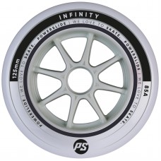 Колеса для роликов Powerslide Infinity Grey 125mm/85a, 6-Pack