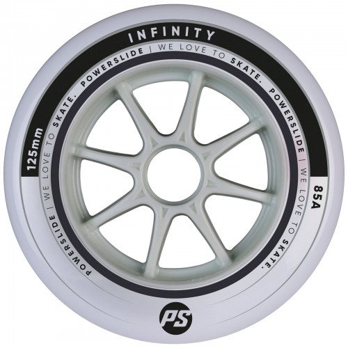 Колеса для роликов Powerslide Infinity Grey 125mm/85a, 6-Pack фото Колеса для роликов Powerslide Infinity Grey 125mm/85a, 6-Pack в магазине Rollbay.ru