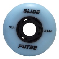 Колеса для роликов Puyee Slide 76-80mm/90A голубые 4-pack