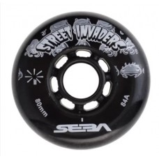 Колеса для роликов Seba Street Invaders 76-80mm/84A 4-pack черные