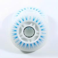 Колесо для роликов светящиеся Северное Сияние 72-80mm/90A синее