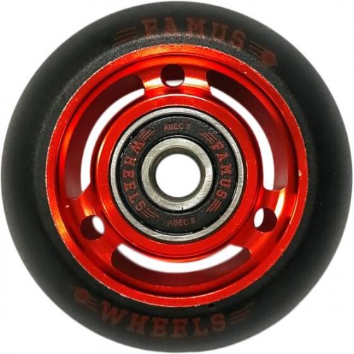 Колеса для агрессивных роликов Famus Red/Black 64mm/92A 4-pack в магазине Rollbay.ru
