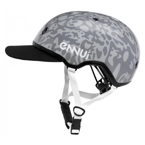 Шлем для роликов Ennui Elite Deadly Smoke Grey 54-59 со съемным козырьком в магазине Rollbay.ru