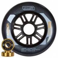 Колеса для роликов IQON Access 100mm/85A Dark Grey Колеса/Подшипники/Втулки набор 3-pack