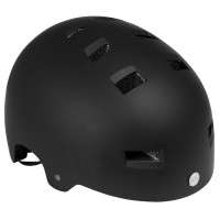 Шлем для роликов и самоката Powerslide One Allround Stunt. Черный