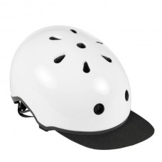 Шлем для роликов и самоката Ennui Elite White with peak, 54-59