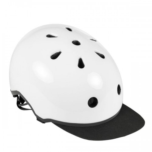 Шлем для роликов Ennui Elite White with peak, 54-59 в магазине Rollbay.ru