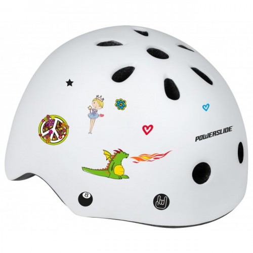 Шлем для роликов Powerslide Allround Kids белый в магазине Rollbay.ru
