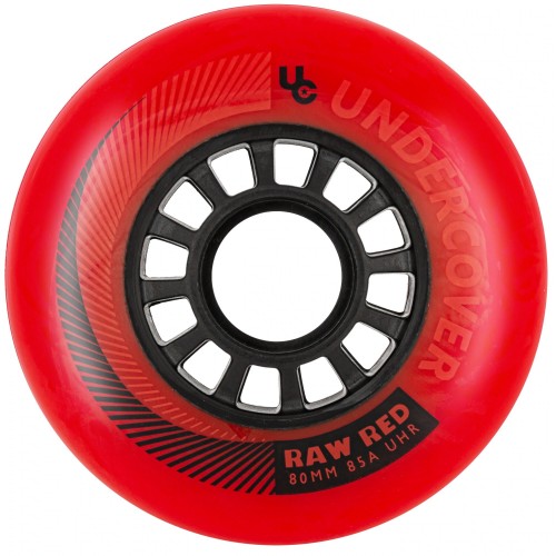 Колеса для роликов Undercover Raw 80mm/85A Red Bullet 4-pack в магазине Rollbay.ru