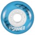 Колеса для роликов Powerslide Spinner 80mm/85A. Зеленый/Голубой 4-pack 1 в магазине Rollbay.ru