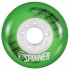 Колеса для роликов Powerslide Spinner 80mm/85A. Зеленый/Голубой 4-pack 2 в магазине Rollbay.ru