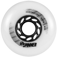 Колеса для роликов Powerslide Spinner 80mm/88A. Белый/Черный 4-pack