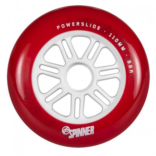 Колеса для роликов Powerslide Spinner 110/88A красные, 3-pack в магазине Rollbay.ru